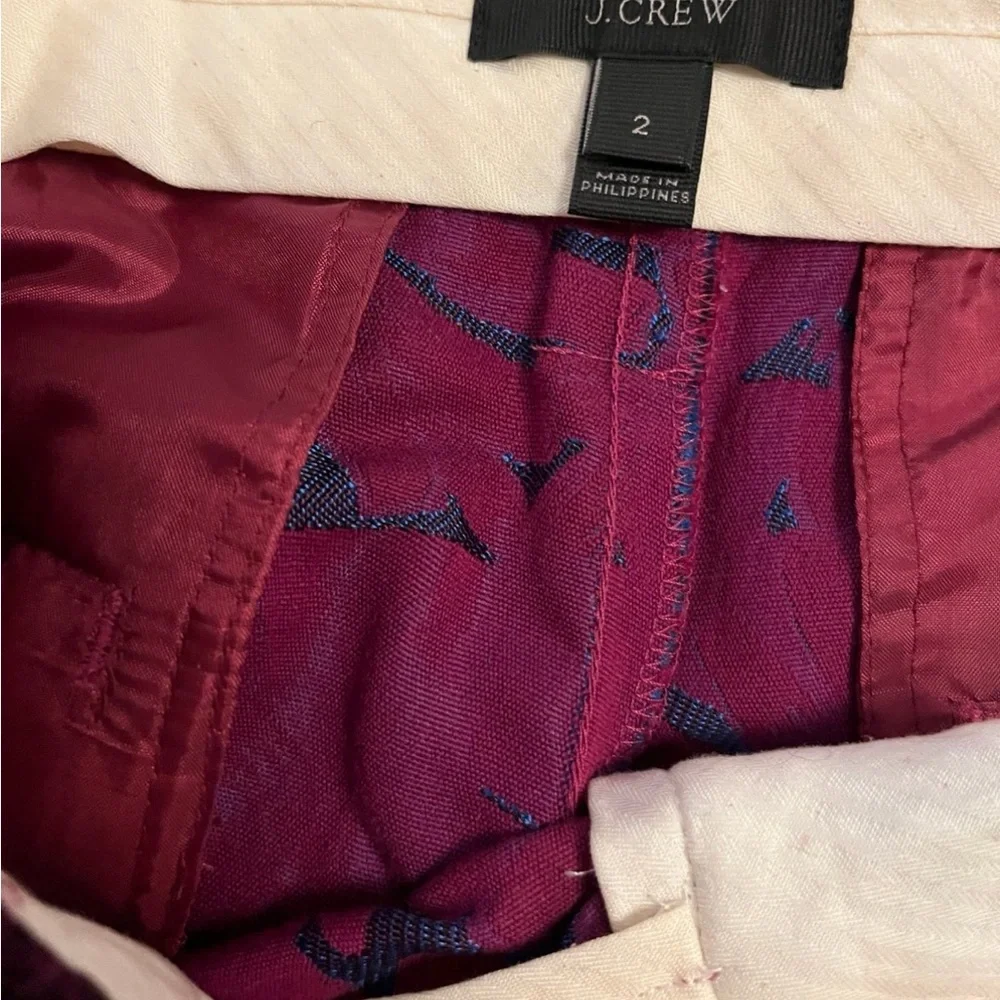J. Crew Purple and Blue Midnight Floral Cropped Garden Pants - Picture 6 of 6
